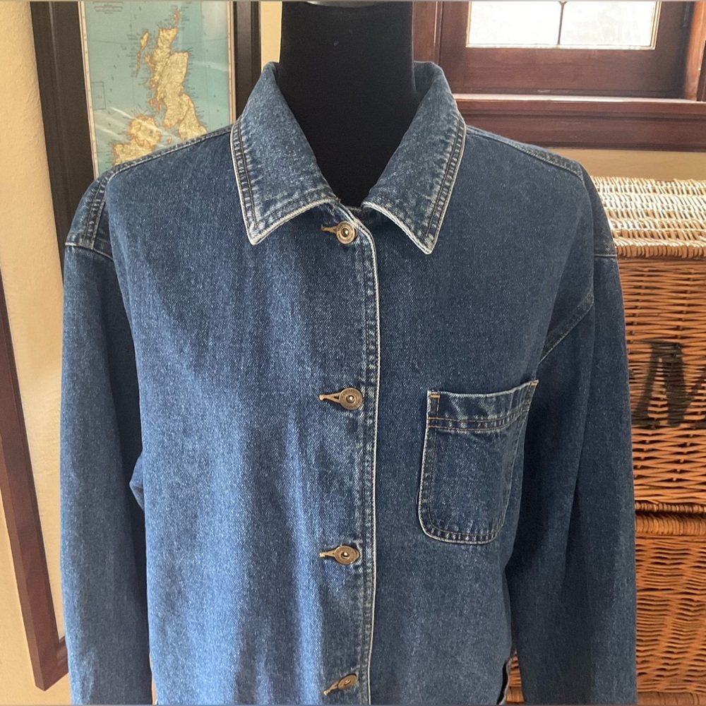 Liz Claiborne Denim Barn Coat - Picture 2 of 11